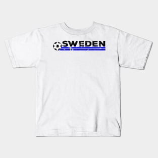 Sweden Football Fan. Sweden Soccer Design Kids T-Shirt